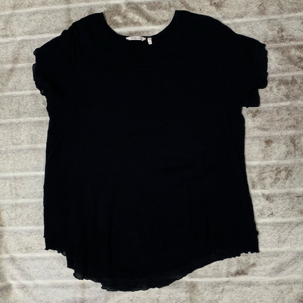 NWOT. Soft Surroundings Black gauze top